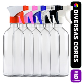 5 Borrifador 500ml com Gatilho - Pulverizador para Limpeza, Jardim e Uso Doméstico e Geral em Oferta na Shopee