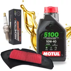 Kit Revisão Nmax 160 2016-2020 Motul 5100 10w40 + Filtro de Ar + Vela Iridium