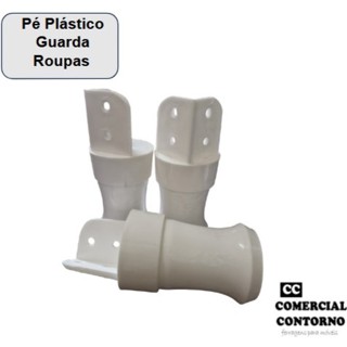 Pés para Guarda-Roupa em “L” Branco – Kits com 4, 6 ou 8 Unidades + Parafusos em Oferta na Shopee