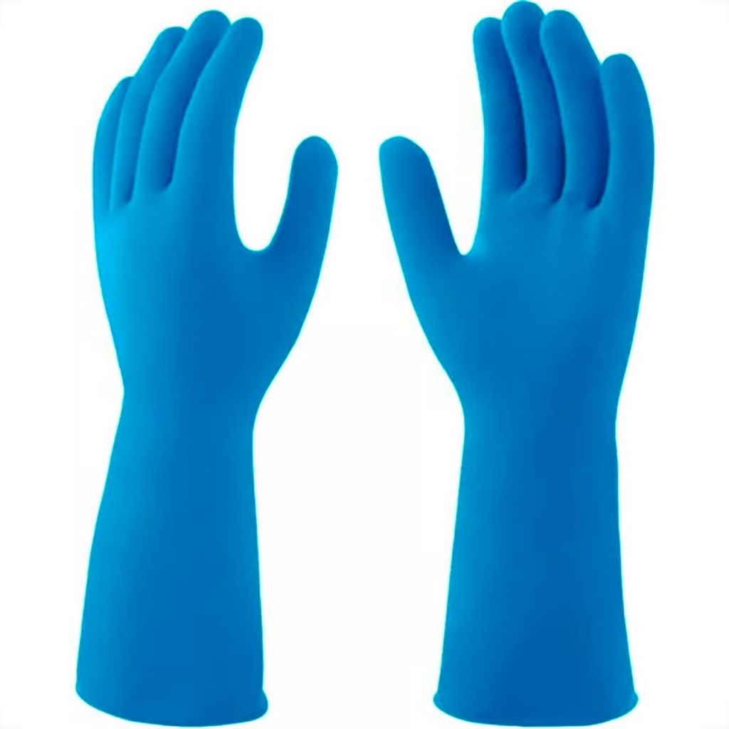 Kit Com 10 Luva Azul Antiderrapante M Mucambo em Oferta na Shopee