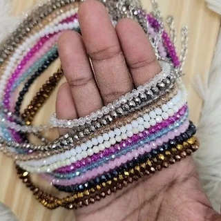 Colar feminino Gargantilhas chocker cristais de vidro colorido moda feminina