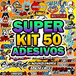 Super Kit 50 Adesivos Para Moto Carro Capacete 244 Grau Osascorte Mandrake Esquece Frases