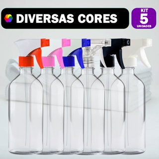5 Borrifador 500ml com Gatilho - Pulverizador para Limpeza, Jardim e Uso Doméstico e Geral em Oferta na Shopee