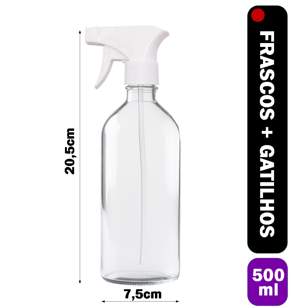 5 Borrifador 500ml com Gatilho - Pulverizador para Limpeza, Jardim e Uso Doméstico e Geral — imagem 2 de 2