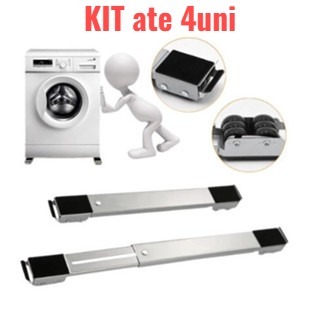 Suporte De Base Com Rodinha Para Geladeira Fogão E Máquina De Lavar Lousa Base Carrinho até 200kg em Oferta na Shopee