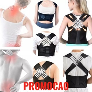 Corretor Postura Colete Cervical Cinta Alinha Coluna Unissex JH em Oferta na Shopee