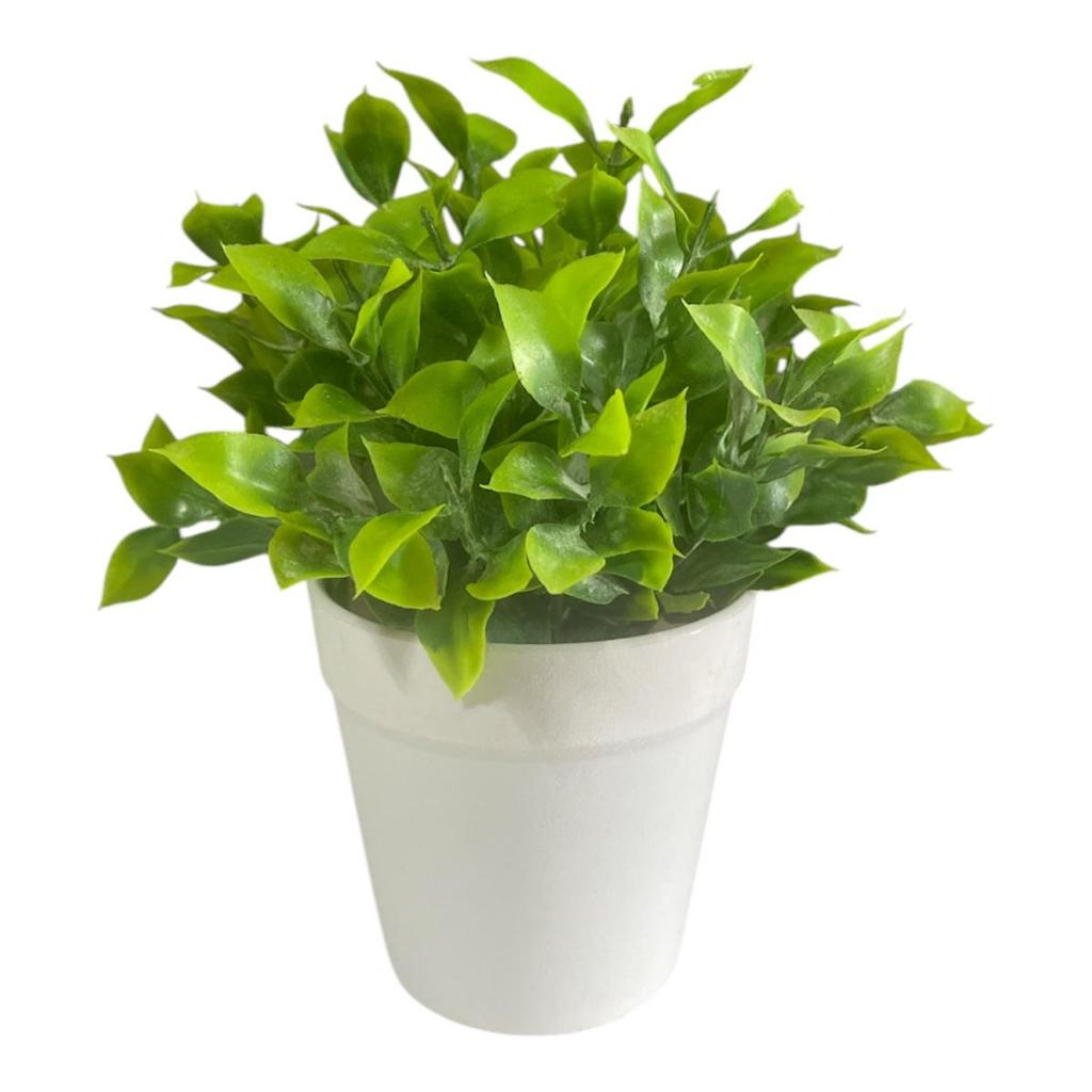 1 Planta De Laranjeira Artificial + Vaso Branco  Arranjo Luxo Verde Flor Suculenta em Oferta na Shopee