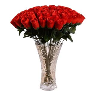 50 Botões De Rosa Vermelha Artificial Lembrancinha Dia Das Mães em Oferta na Shopee