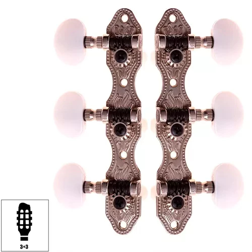 Tarraxa Violão Nylon Rozini Cromada Pino Grosso 14D Rax405