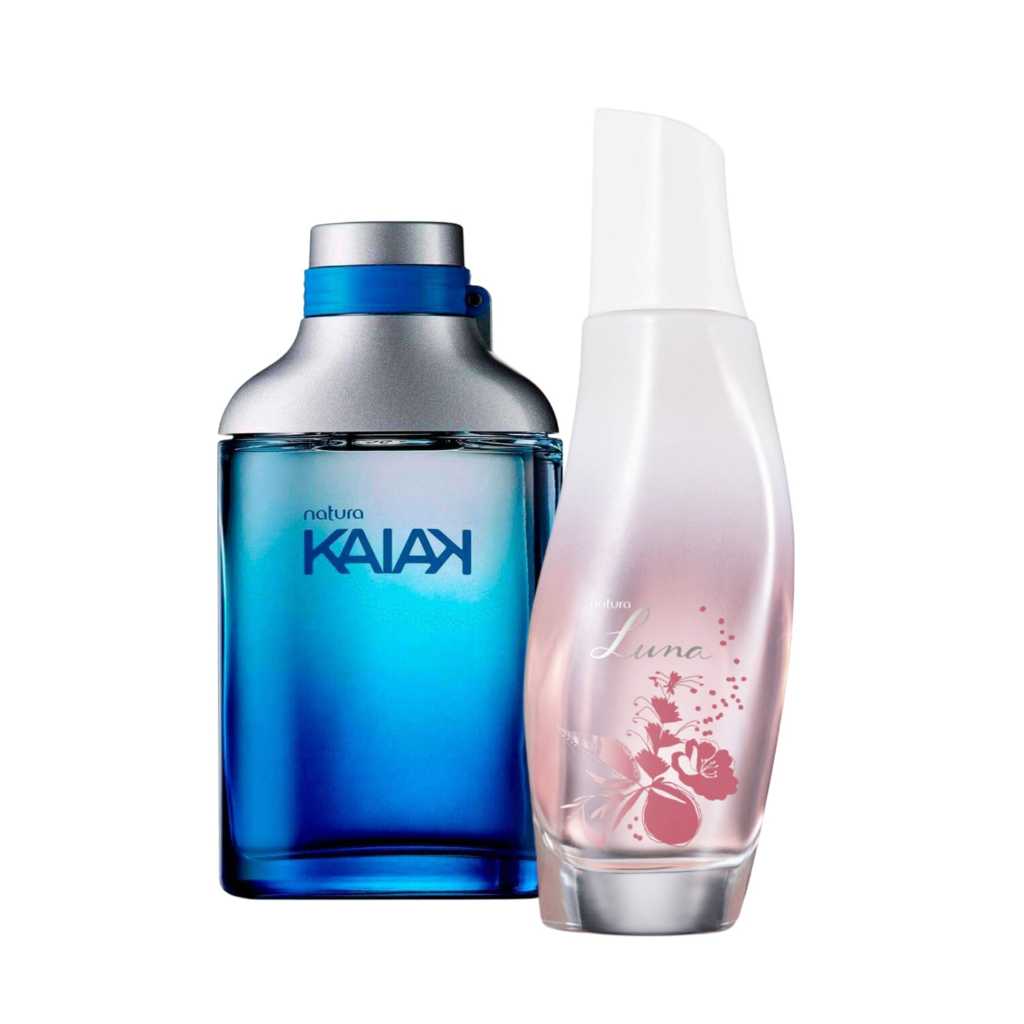 Natura Kit Perfumaria: Kaiak Classico Masculino 100ml + Luna Tradicional 75ml