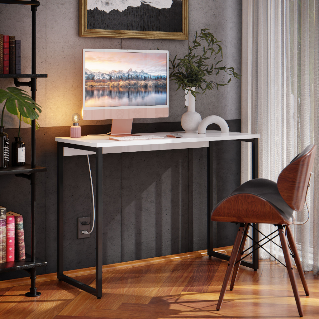 Mesa Escrivaninha Estilo Industrial 90 Compacto - Home & Living