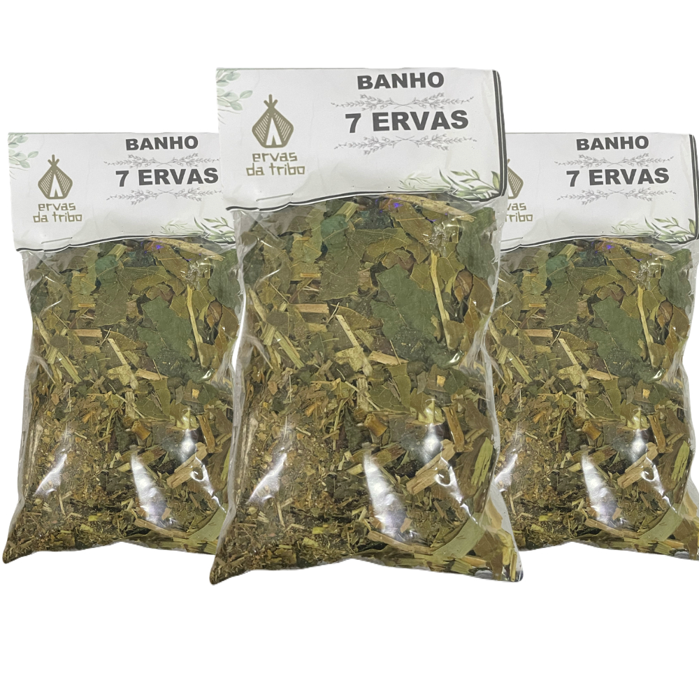 Banho 7 Ervas Para Limpeza Energética e Proteção 3 Und. em Oferta na Shopee