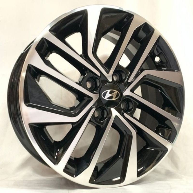 Jogo De Roda Aro 15 Hyundai Hb20 Sense Vision 2021/2022/23/24/25/26 4x100 Preta Diamantada