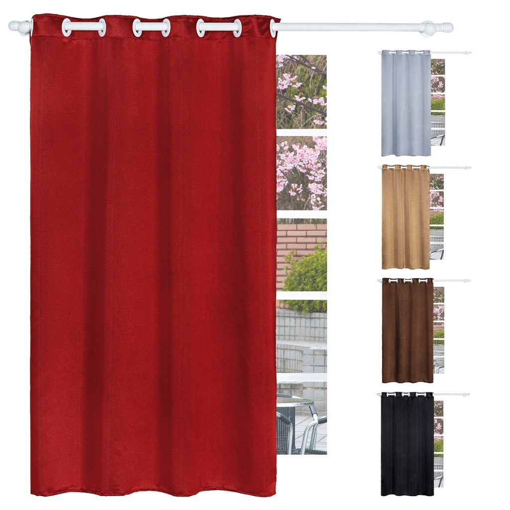 Cortina Lisa Blackout Corta Luz Folha Única 1,40 X 1,70 Metros