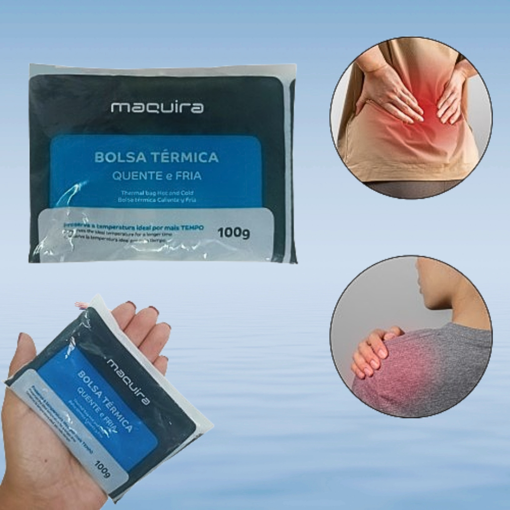 Kit Bolsa Gel Quente e Frio 100g Compressa Térmica Para Alívio Das Dores Maquira em Oferta na Shopee