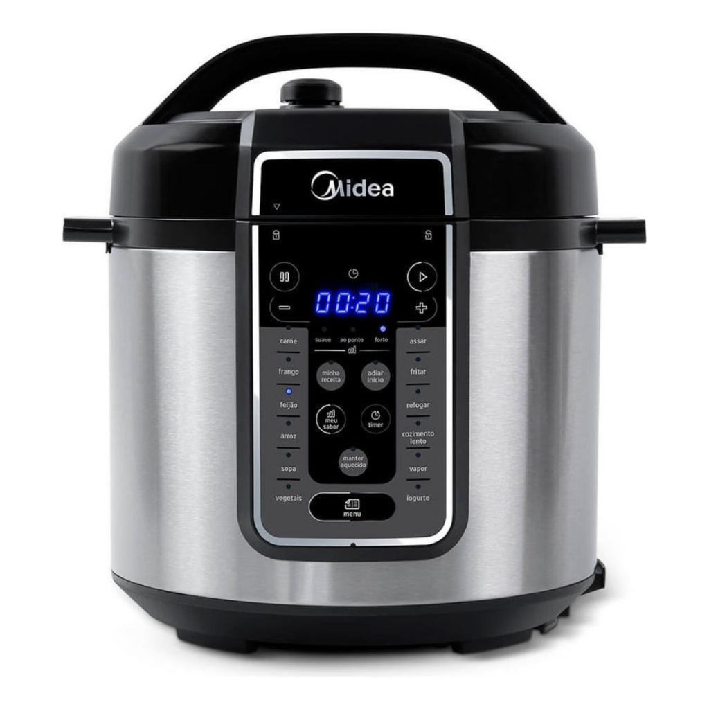 Panela De Pressão Elétrica Midea 6L 1000w Mastersteam Inox