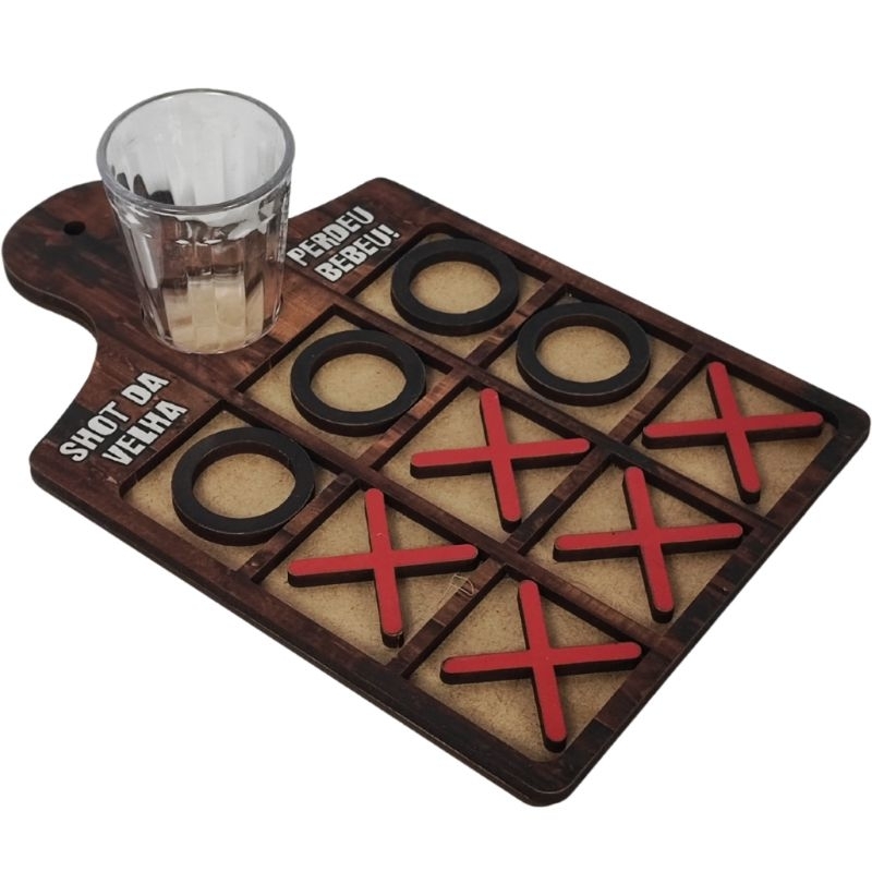 Jogo Da Velha Shot Doses Castigos Drink Bebidas Festa Diversão Cantinho do Churrasco em Oferta na Shopee