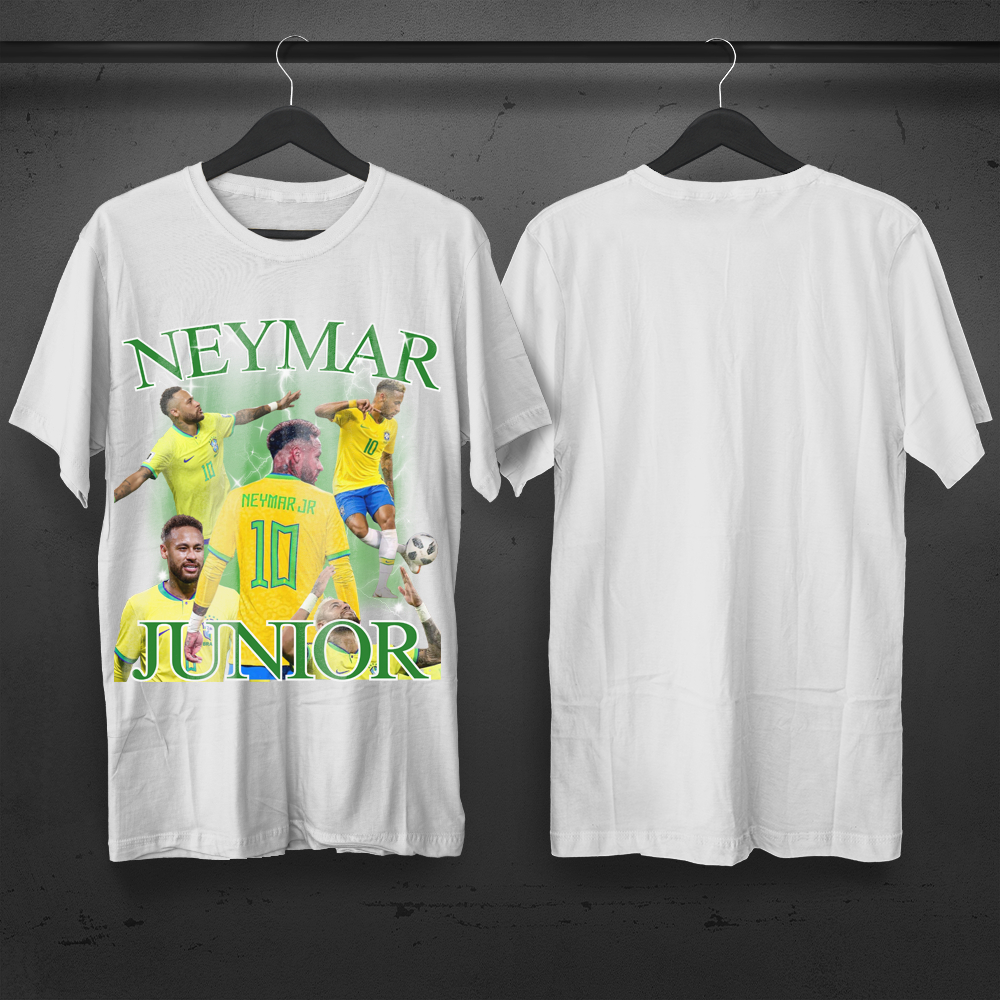 Camisa Unissex 100% Algodão T-Shirt Premium NEYMAR Camisa do Grande Craque