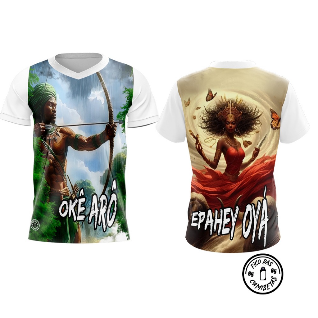 CAMISETA OXOSSI E IANSÃ