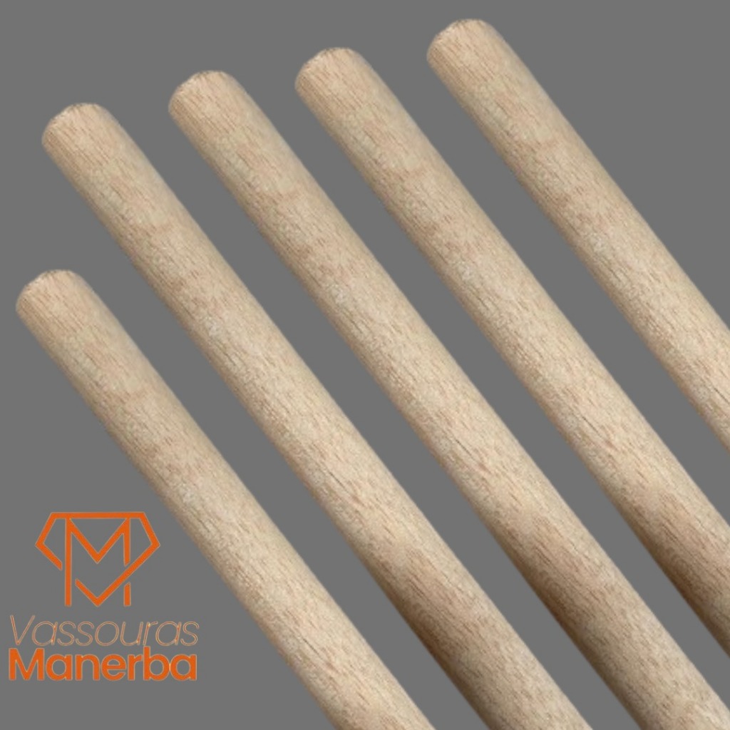 5 CABOS MADEIRA 120CM ( CABO CRU, LISO, SEM ROSCA) LIMPEZA VASSOURAS RODO em Oferta na Shopee