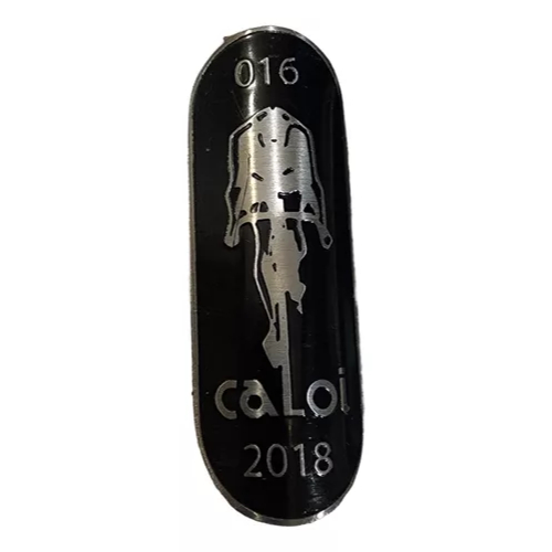 Placa Da Caloi 10 120 Anos Auto Colante Em Metal Original