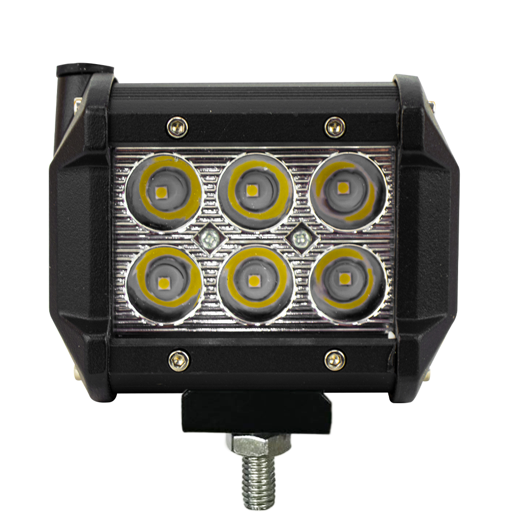 Farol Milha Auxiliar 6 Led Agrícola Off Road 18w 6500k FK-C0018 em Oferta na Shopee