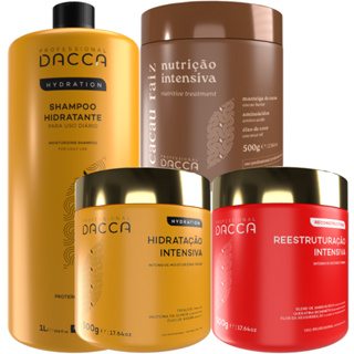 Dacca Cronograma Capilar Kit Máscara de Hidratação Shampoo 1 Litro Produtos de Cabelo Profissional em Oferta na Shopee