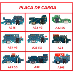 Placa de carga A21S / A22 4G / A22 5G / A23 4G / A23 5G / A24 / A25 5G / A30 / A30S | PRODUTO NOVO