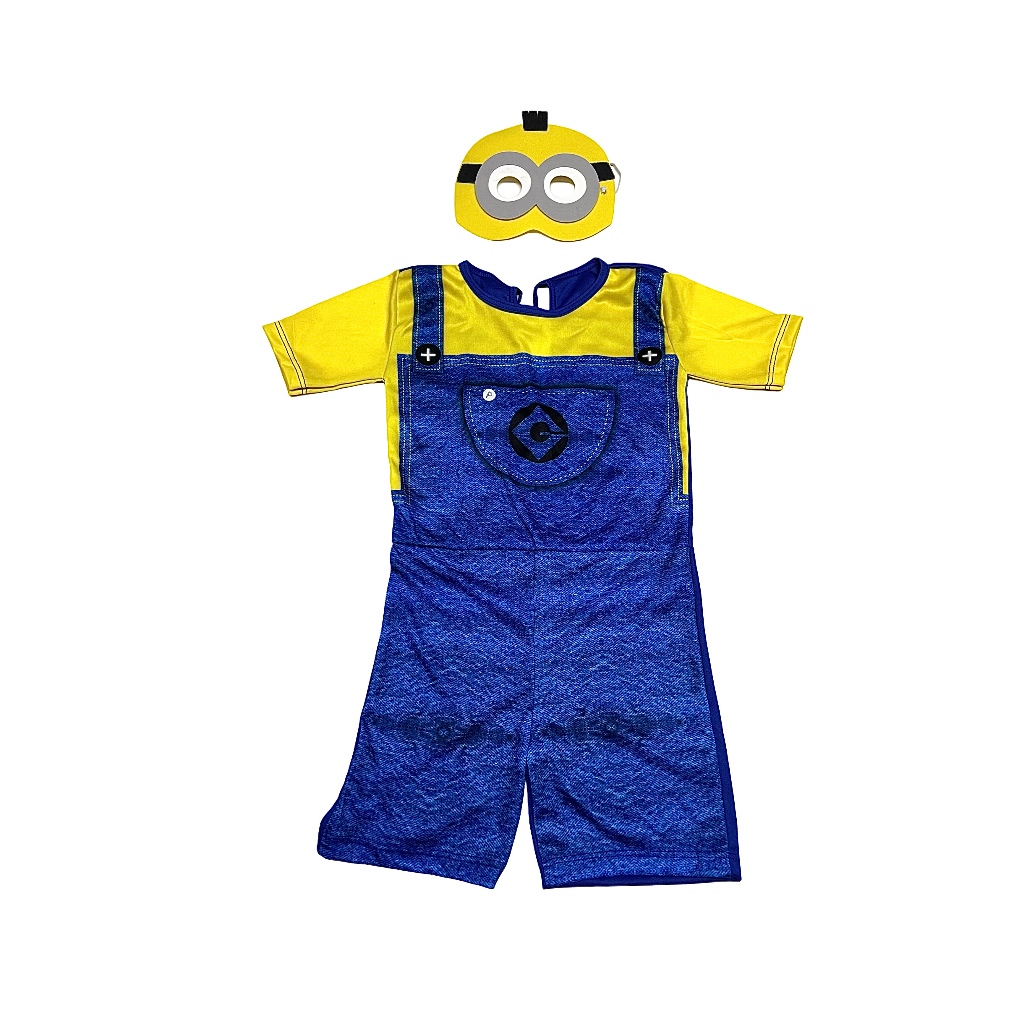 Fantasia Infantil Minions Com Máscara Envio Já Fantasia Infantil Minions Com Máscara Envio Já