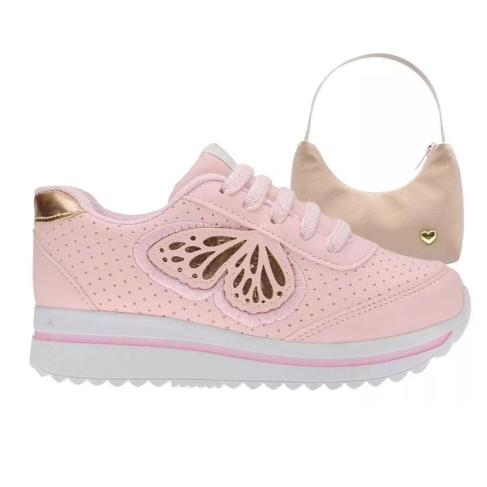 Tenis Infantil Feminino BOLSA Menina Calçado Infantil Sapato Infantil - Baby & Kids Fashion