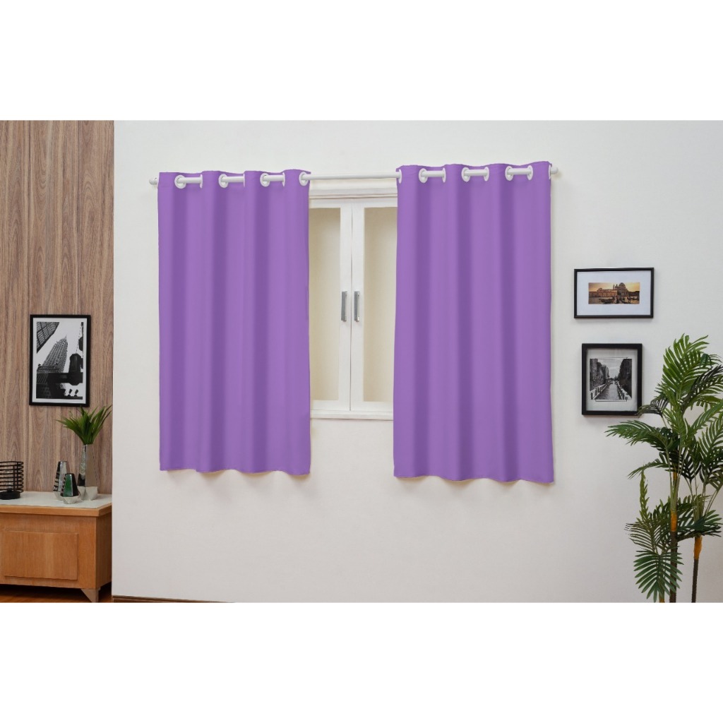Cortina Oxford Lisa para Quarto, Sala e Cozinha Corta Luz 2,80m x 1,80m