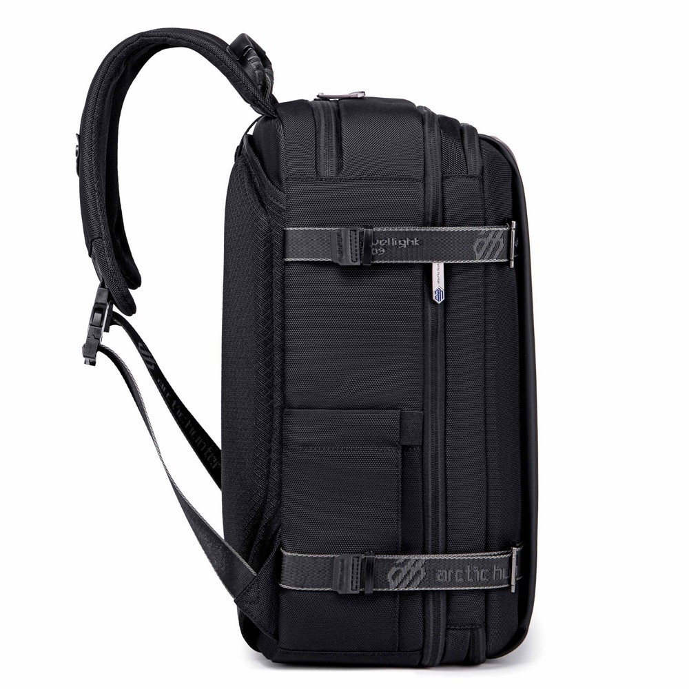 Detalhes do Mochila Maleta Multifuncional Executiva Viagem Expansiva Impermeável Notebook 15.6