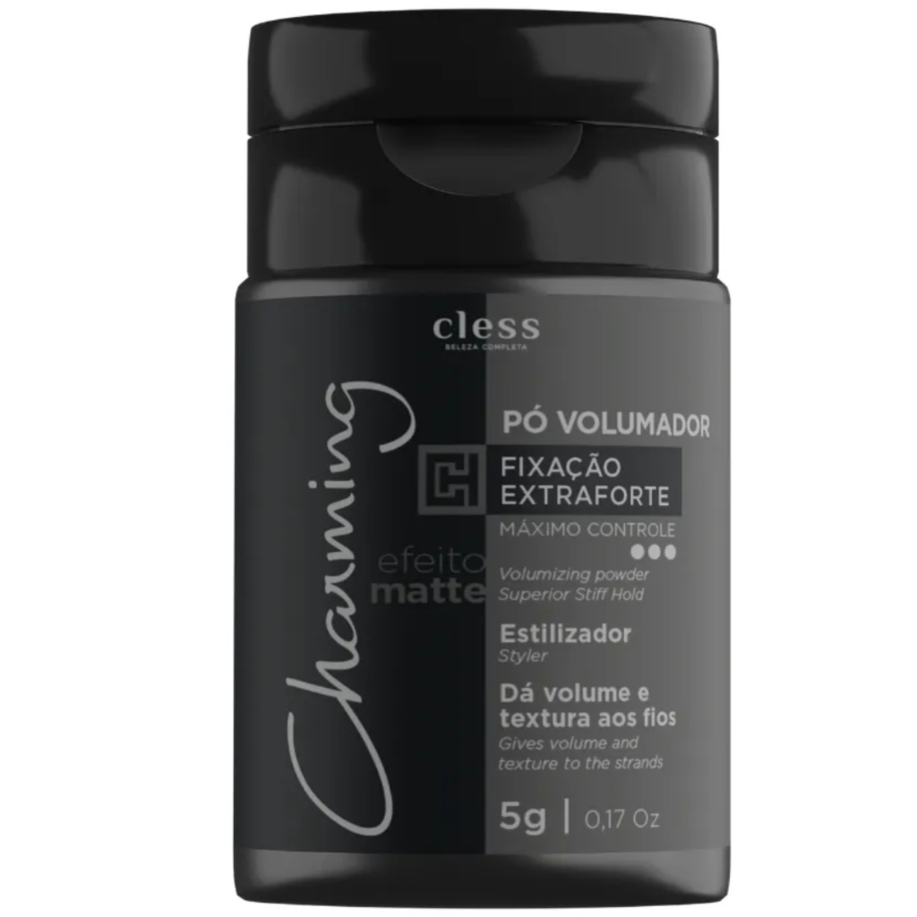 Pó Volumador Extra Forte Charming 5g dá volume e textura aos cabelos fixação moderada e efeito matte em Oferta na Shopee