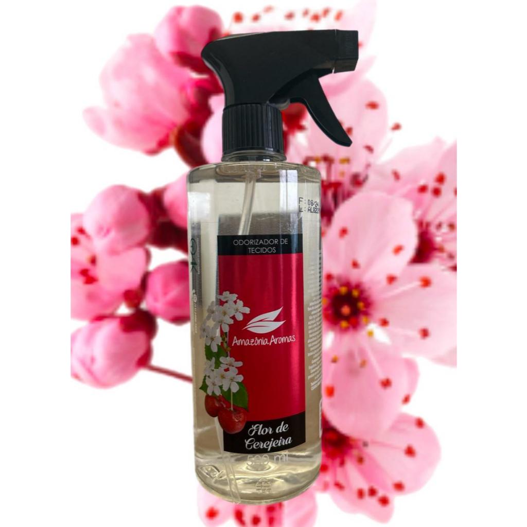 Odorizador Aromatizador  de Tecidos Flor de Cerejeira - Amazônia Aromas em Oferta na Shopee