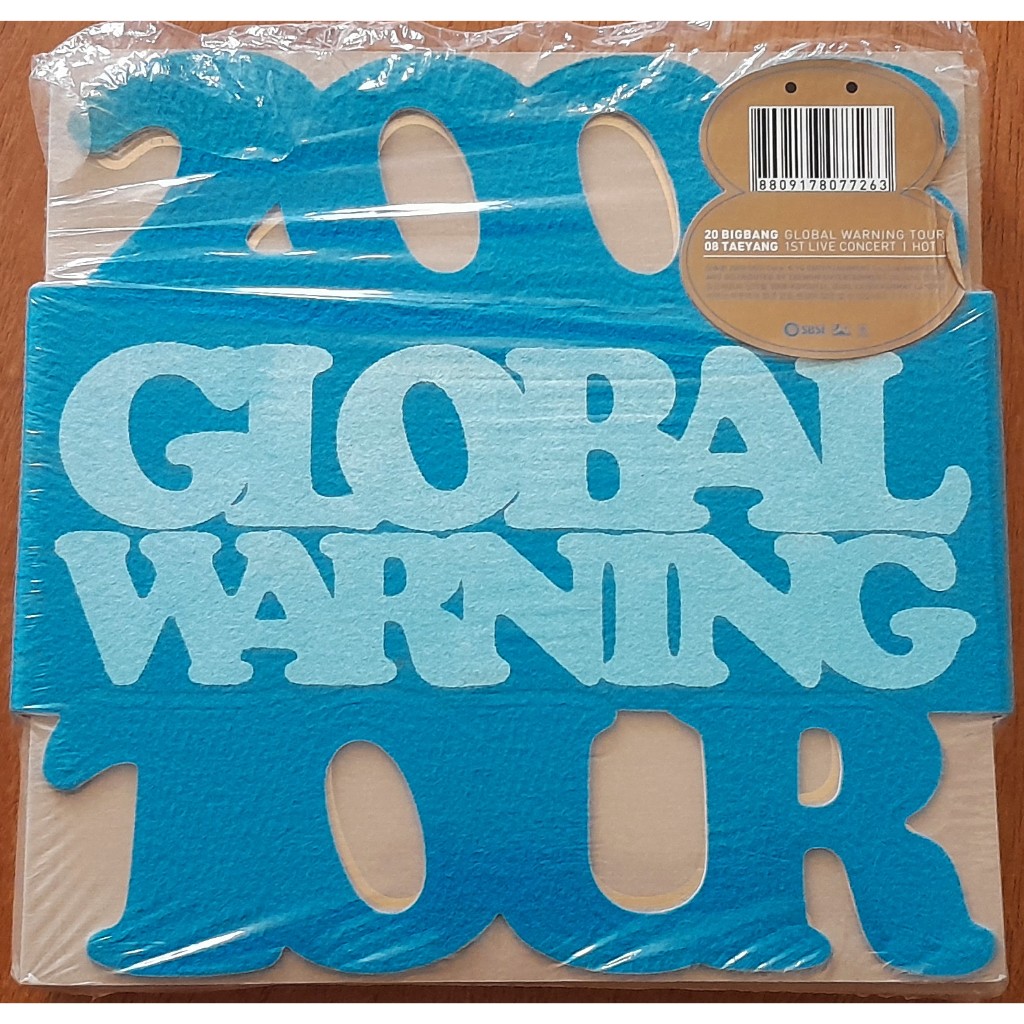 BigBang 2008 Global Warning Tour 3 DVD PHOTOBOOK PAPER MODELS Taeyang HOT Tour