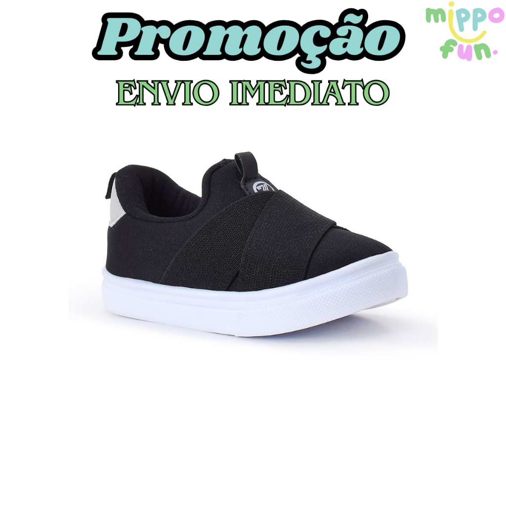 Tênis Infantil Baby Slip On Super Leve Macio