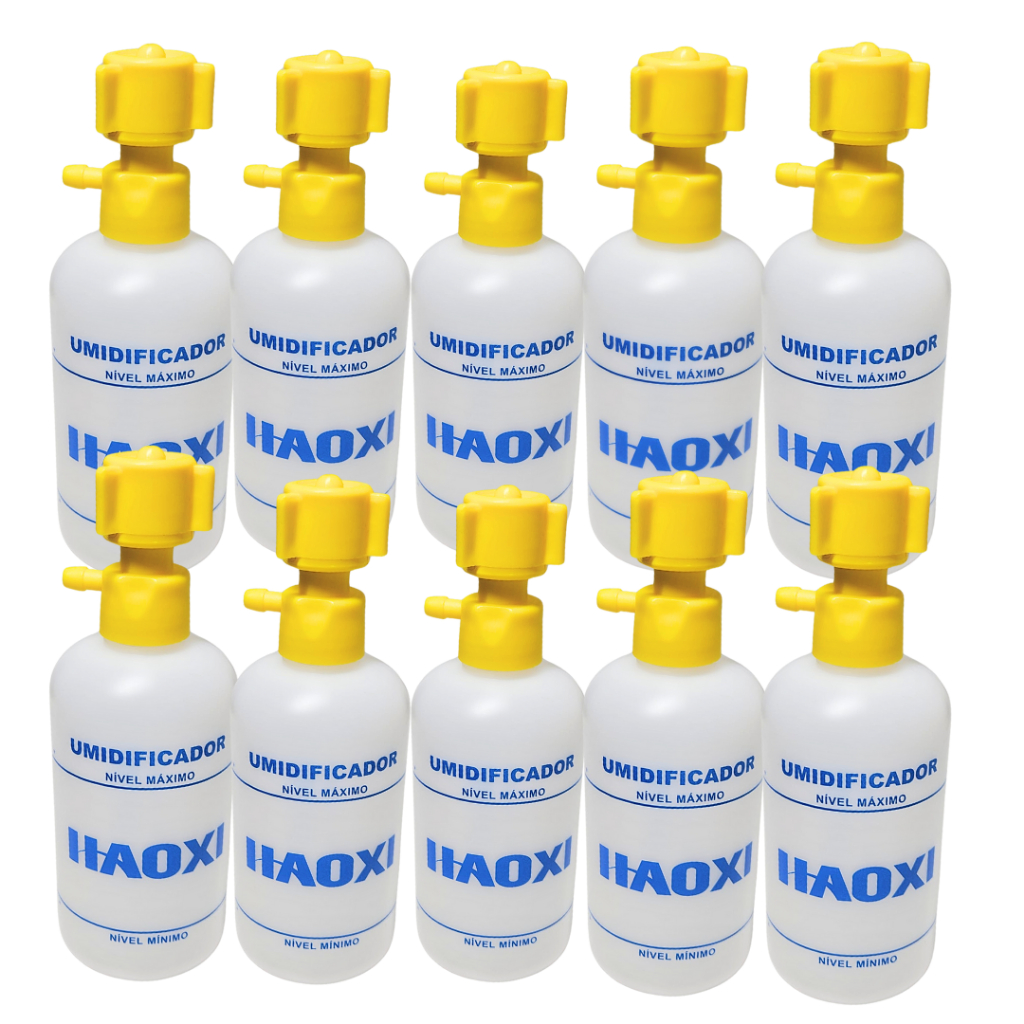 Frasco Umidificador Concentrador Ar Comprimido 250ml 10 unidades