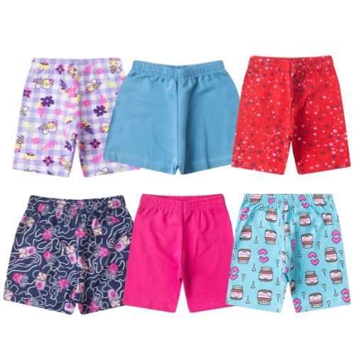 Kit Sortido 5 Bermudas Feminina/Menina Infantil Shorts e/ou Bermudas Ciclista Juvenil 1 ao 14 em Oferta na Shopee