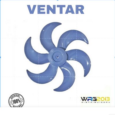 Hélice Do Ventilador Ventar 30cm 6 Pás Azul Original
