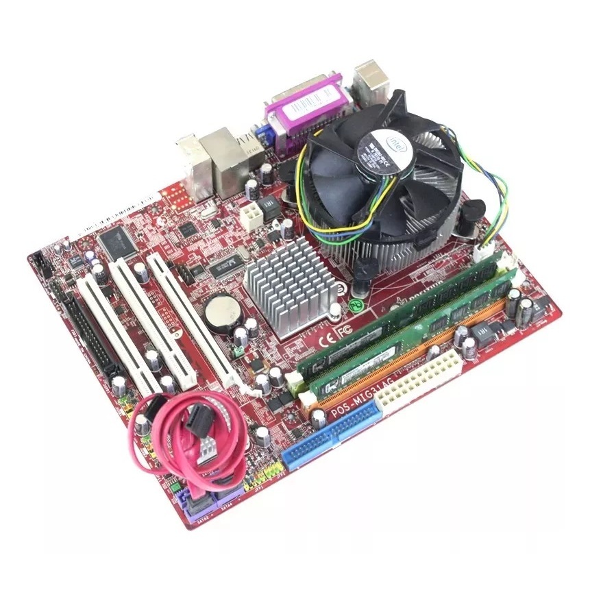 KIT PLACA MÃE 775 CORE 2 DUO DDR2