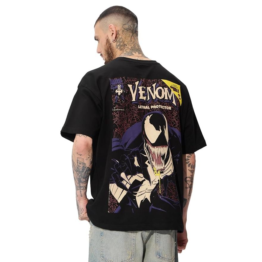 Camiseta Streetwear AfterSoul Plus Size | Geek com Venom | 100% Algodão | Moda Urbana | Unissex