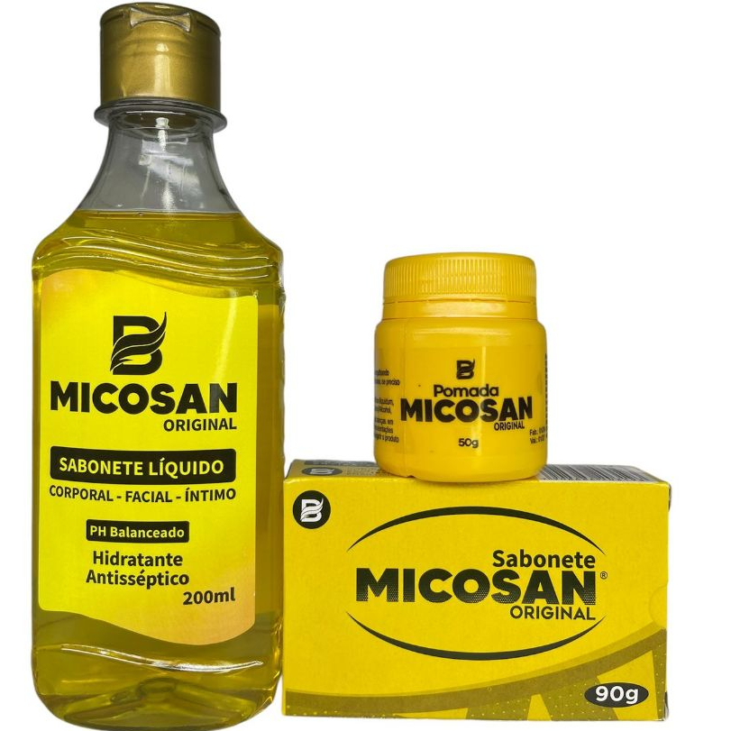 Micosan Pomada clareadora KIt 1 Pomada 1 Liquido 1 Barra Original de fábrica em Oferta na Shopee