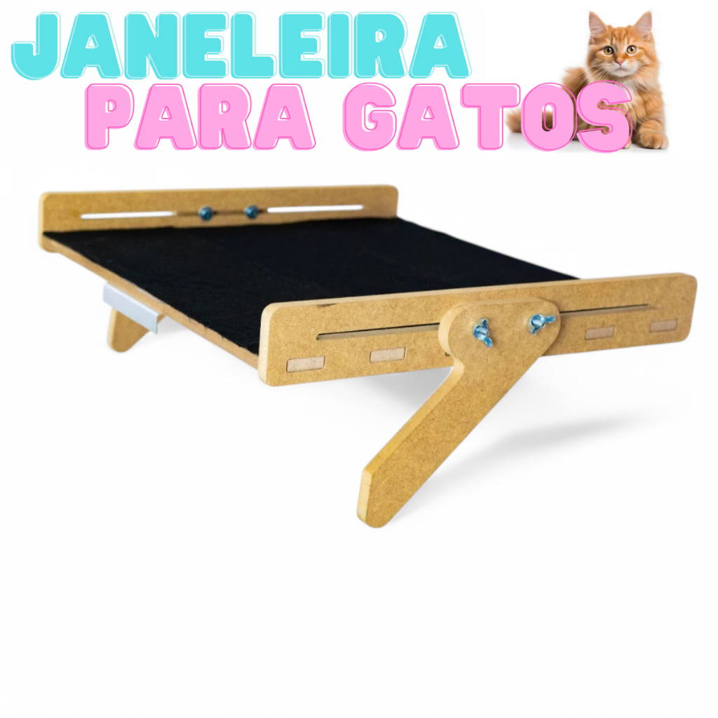 Prateleira para Gatos de Janela - Espaço Confortável e Estável em Oferta na Shopee