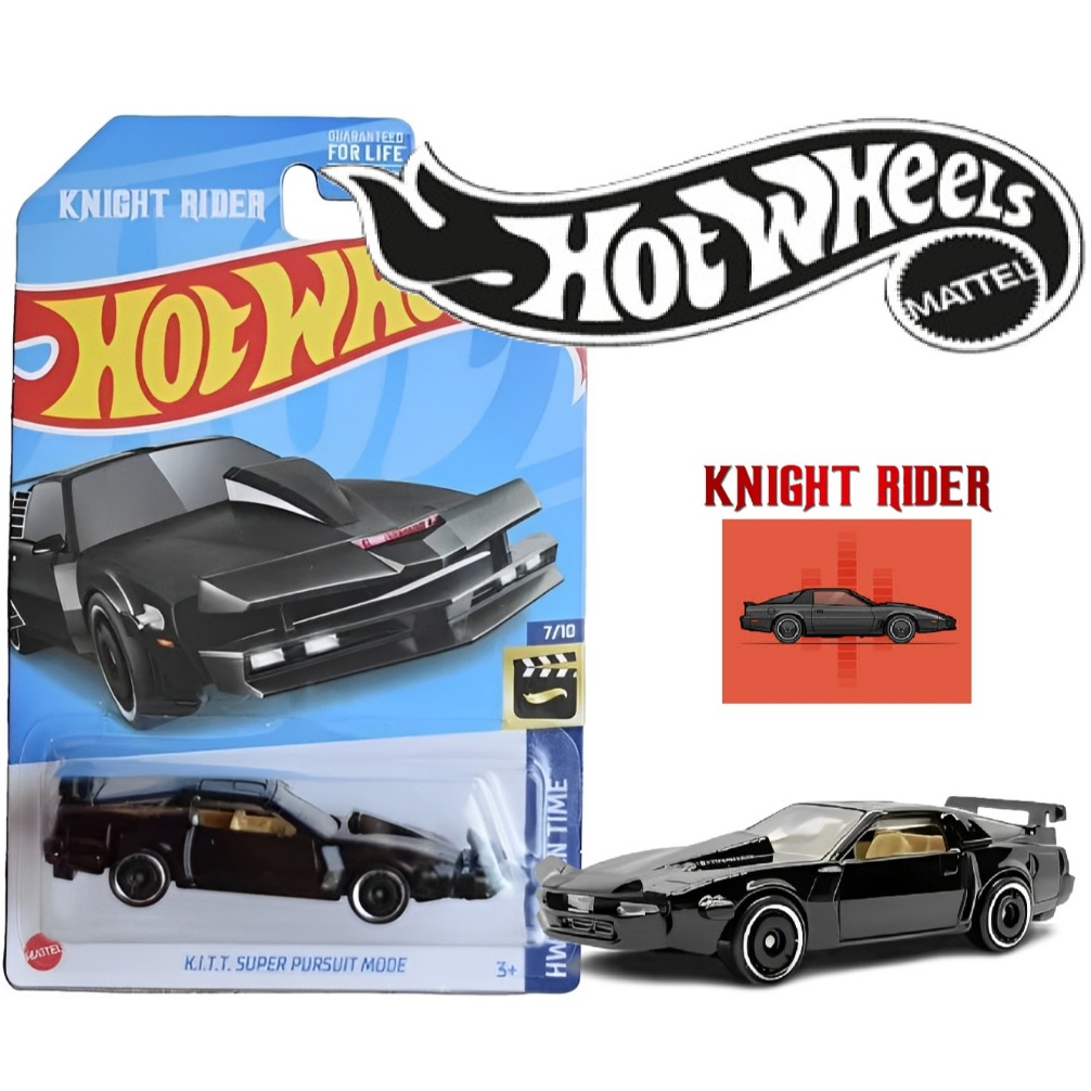 Hot Wheels - K.I.I.T. Super Pursuit Mode - Knight Rider - HCV39 - Mattel