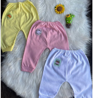 Mijão RN BB Calça Culote Menina Neném Recém Nascido Roupa de bebê KIT com 3 em Oferta na Shopee