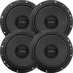 Kit 4 Auto Falantes 6 Polegadas Mid Bass 100w 4 Ohms Leson Onix Corsa Astra Siena Cronos Fox HB20 Up