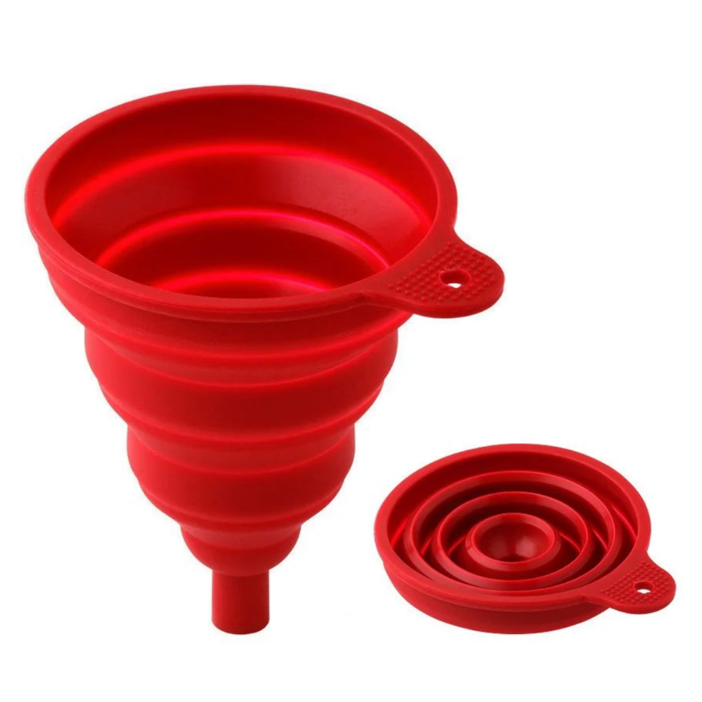 Funil Dobrável Retrátil Flexível de Silicone Barato