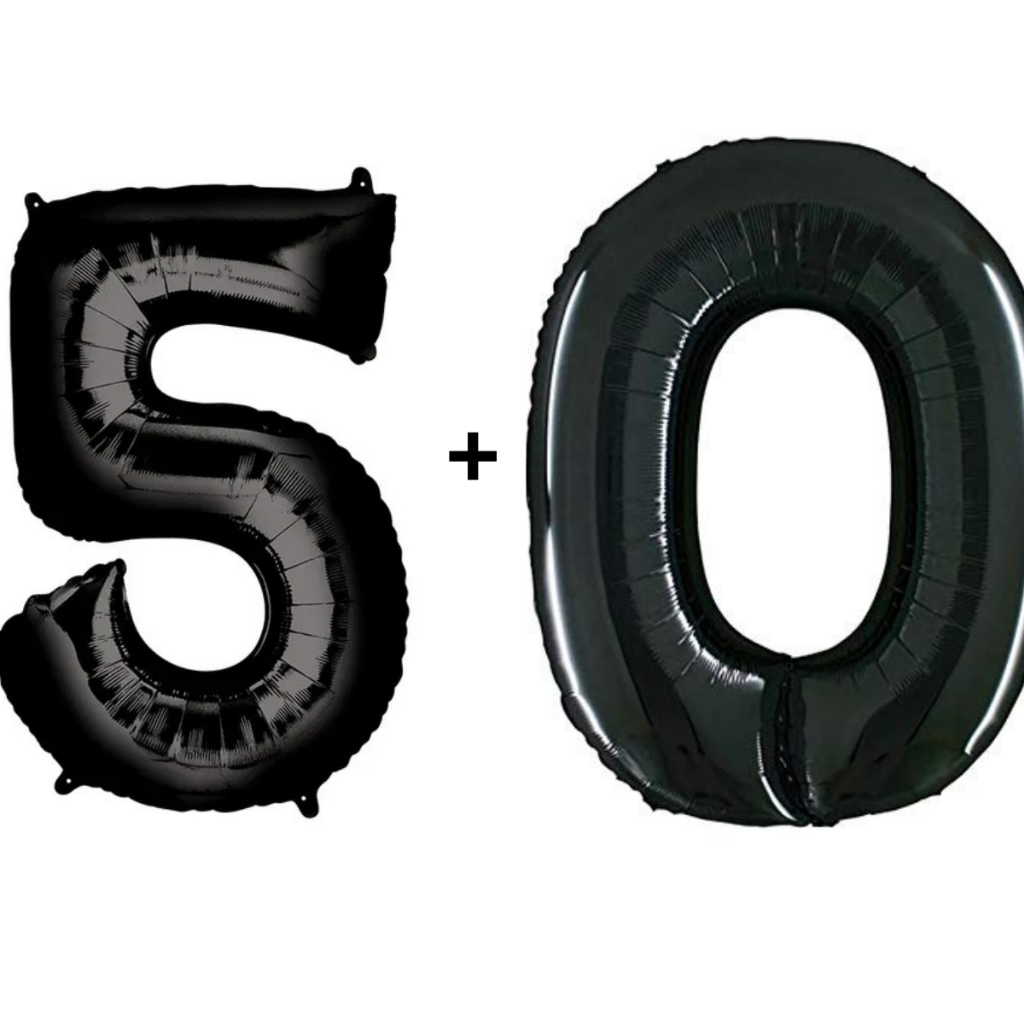 Kit c/2 balões metalizados( Preto )75cm decoração aniversário festas
