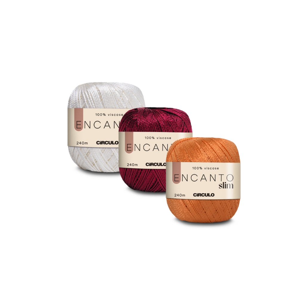 FIO/LINHA ENCANTO SLIM - 100g - 240 m em Oferta na Shopee