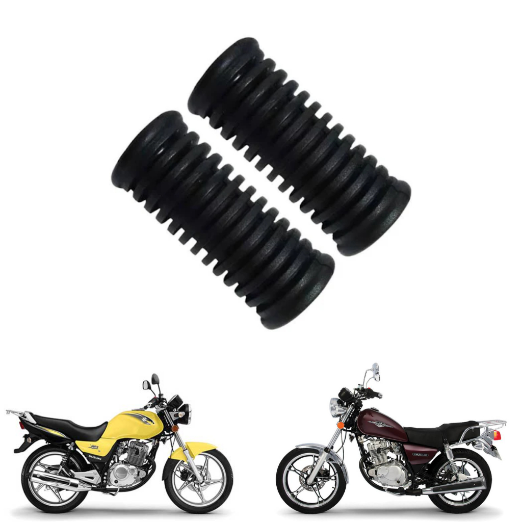Borracha Da Pedaleira Traseira Par Moto Suzuki Yes Intruder 125